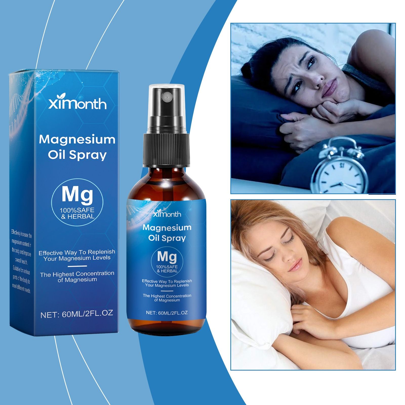 XIMONTH Sleep Essential Oil spray to Improve Sleep Care Sleep Discomforts at Night Sleep spray