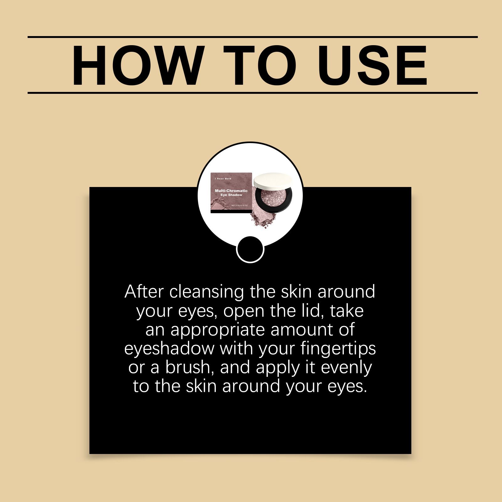 Rose gold glittering three-dimensional eye shadow daily natural color luster portable commuting dating eye makeup view 6