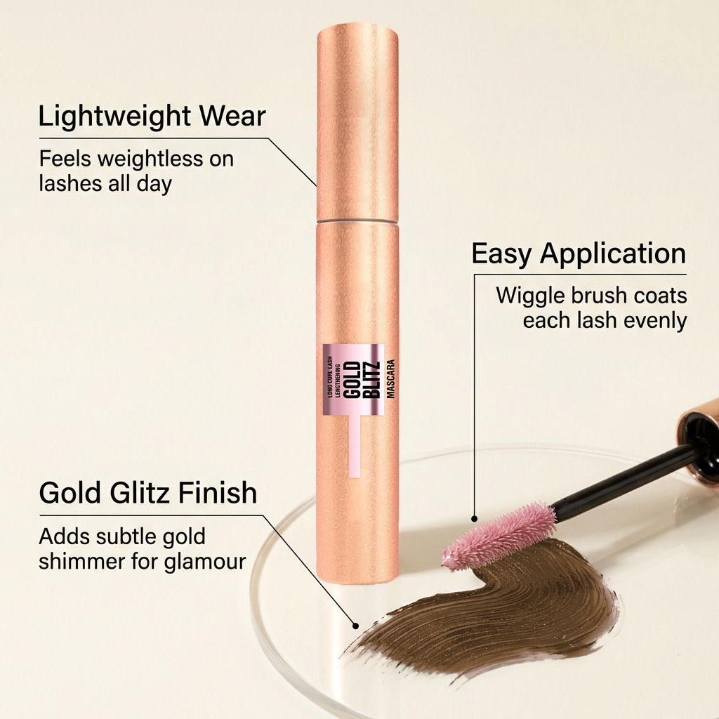 Colorful curling eye black, pink natural long-lasting setting waterproof non-smudging eye black, eye makeup product view 4