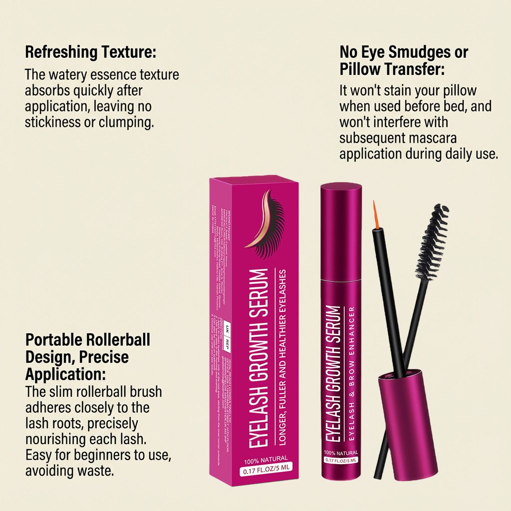 Mascara, applied daily for moisturizing and nourishing the roots of eyelashes, creates natural curl, lightness, luster, and delicate beauty for a stunning makeup look