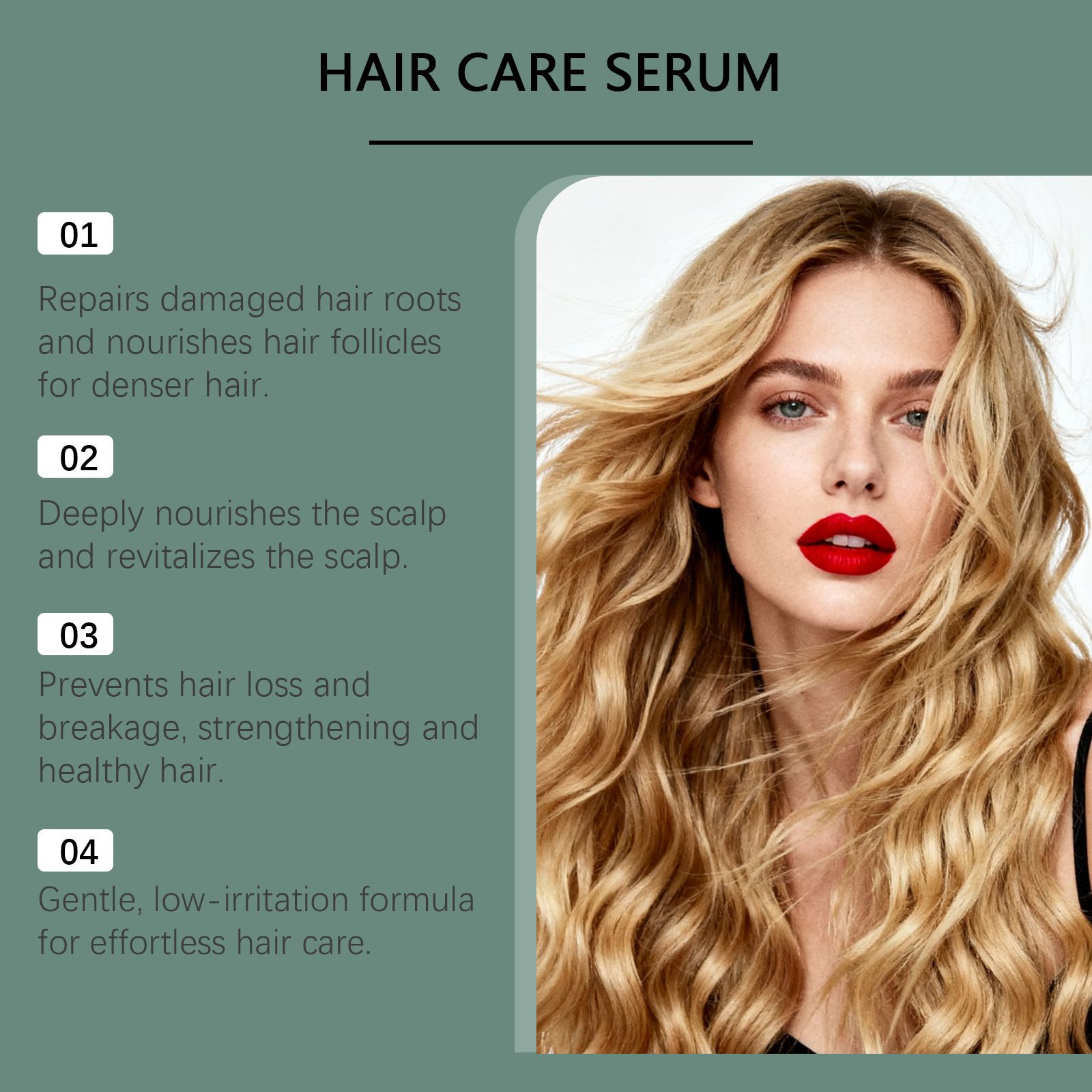 HOEGOA Herbal Hair Essence Roll-on, a gentle hair massage essence for smooth and lightweight hair care