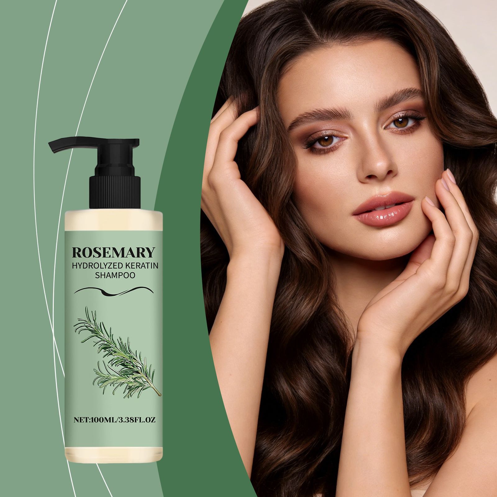 Rosemary Hair Care Shampoo - Gentle Cleansing, Shine Boosting, Moisturizing, Smoothening Hair Care Shampoo