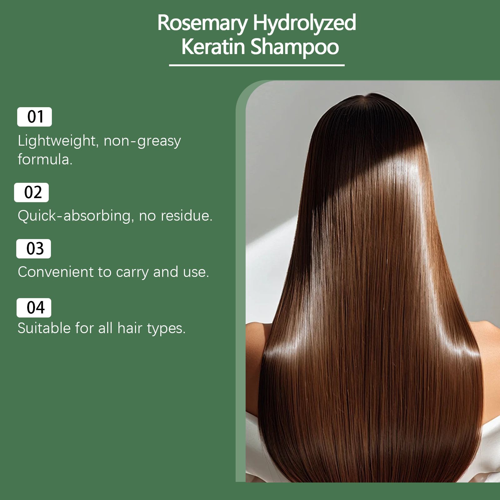 Rosemary Hair Care Shampoo - Gentle Cleansing, Shine Boosting, Moisturizing, Smoothening Hair Care Shampoo