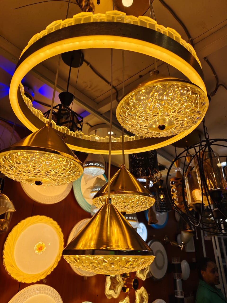 Modern Crystal Granite Chandelier Lighting for home and office