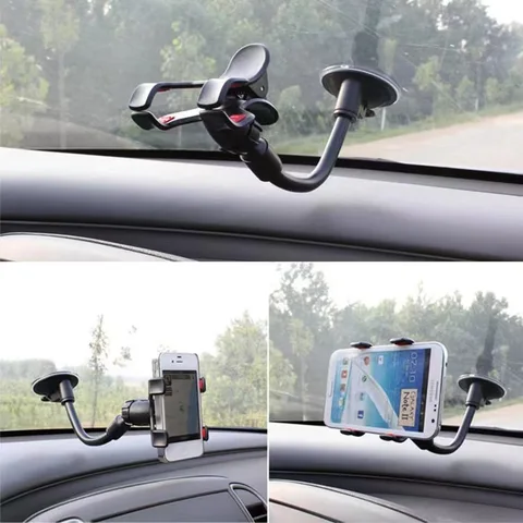 Universal 360 Degrees Mobile Mount Windshield Dashboard Car Phone Holder Cellphone Holder for Car Suction Cup Holder Mobile Stand Car Phone Mount