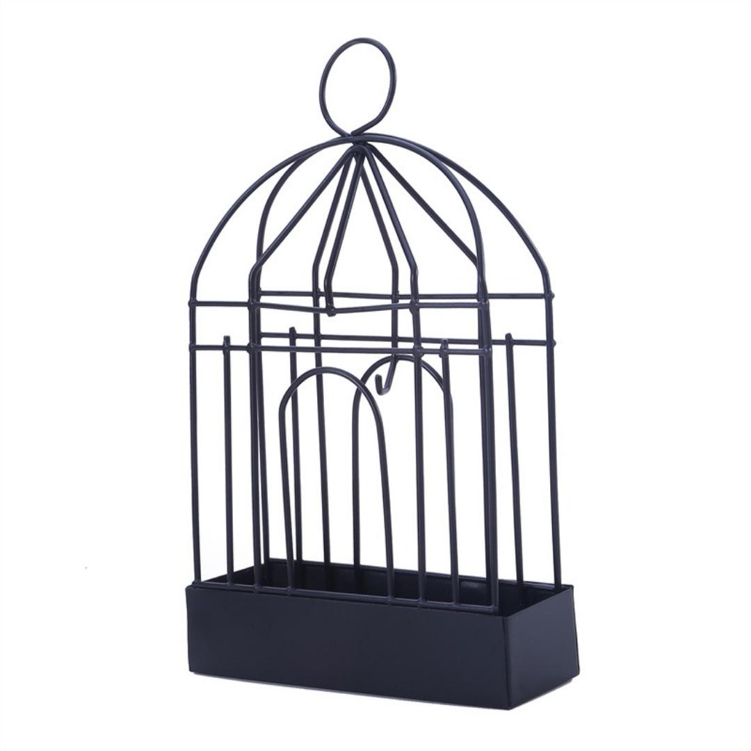 Creative Birdcage shape mosquito coil holder Retro Portable Iron Mosquito Coil rack Incense Burner Metal Frame