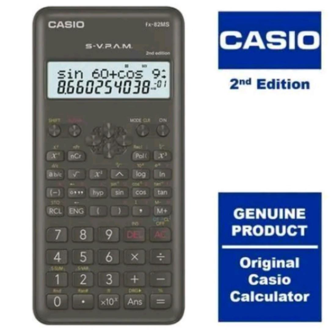 CASIO FX-82MS 2nd Edition Scientific Calculator with 240+ Functions, S-V.P.A.M, LCD Display. Perfect for School, Engineering & Exams. Trusted Worldwide