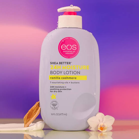 Eos Shea Better Vanilla Cashmere Body Lotion 24H Moisture - Indulgent, Long-Lasting Hydration-473ml