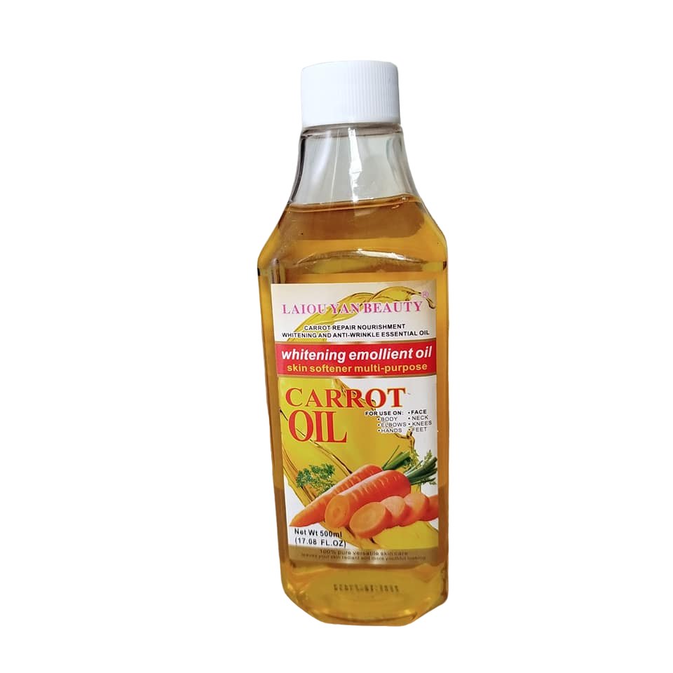 Laiou Carrot Oil Anti-Wrinkle skin Softener Face, Hair & Body Oil. Moisturizes, Makes skin Radiant & Young, Repairs Sun Burns, Hydrates Hair & Skin, Glows & Shines The Hair.