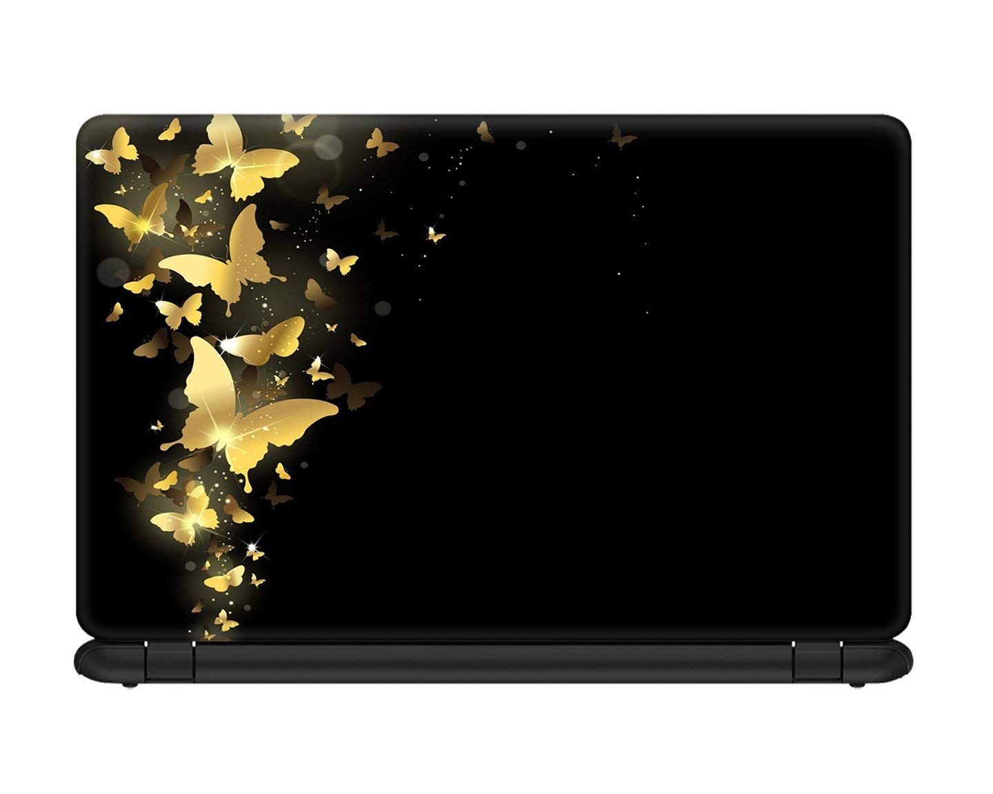 BLACK AND GOLD BUTTERFLY LAPTOP SKIN/COVER/STICKER, for Laptop size 11" 13.3" 14" 15" 15.4" 15.6 Universal Vinyl Skin Sticker Cover.