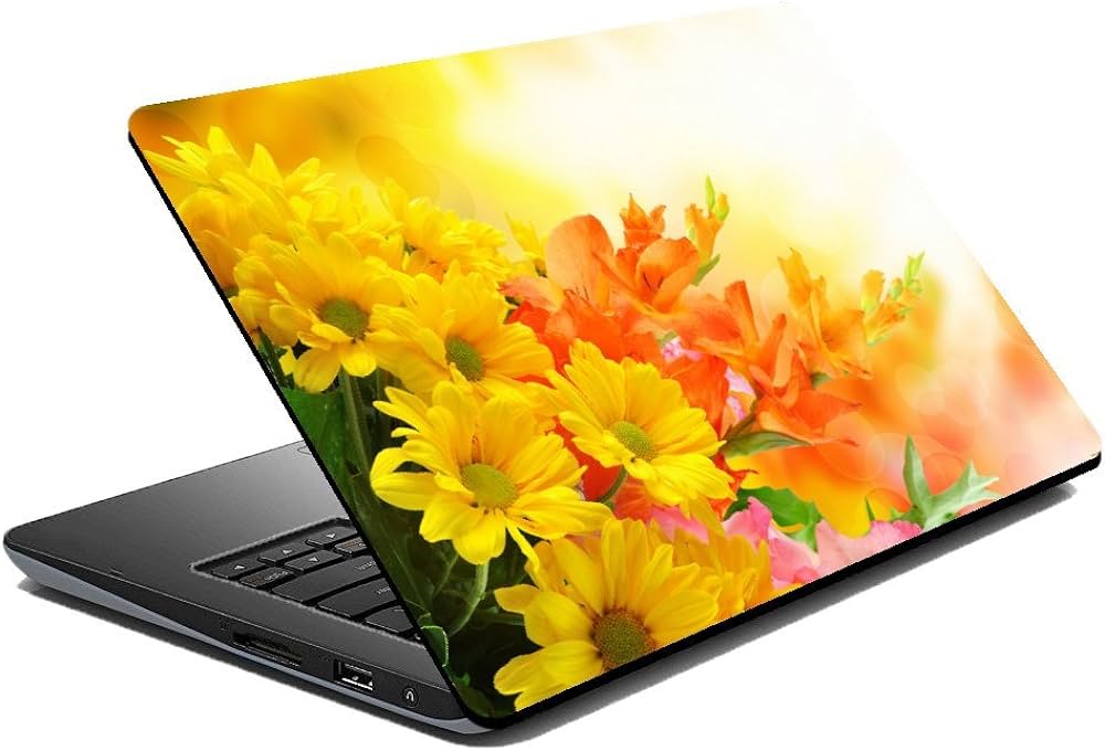 SUNFLOWER LAPTOP SKIN/COVER/STICKER, for Laptop size 11" 13.3" 14" 15" 15.4" 15.6 Universal Vinyl Skin Sticker Cover.