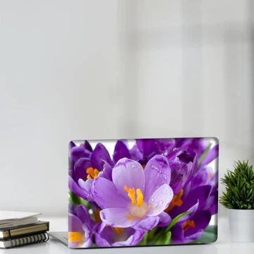 PURPLE FLOWER FLOWER  LAPTOP SKIN/COVER/STICKER, for Laptop size 11" 13.3" 14" 15" 15.4" 15.6 Universal Vinyl Skin Sticker Cover.