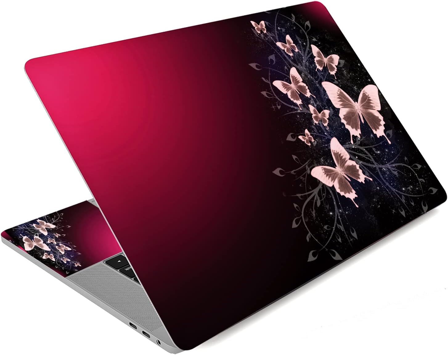 LAPTOP SKIN/COVER/STICKER (PUPLE FLOWER), for Laptop size 11" 13.3" 14" 15" 15.4" 15.6 Universal Vinyl Skin Sticker Cover.
