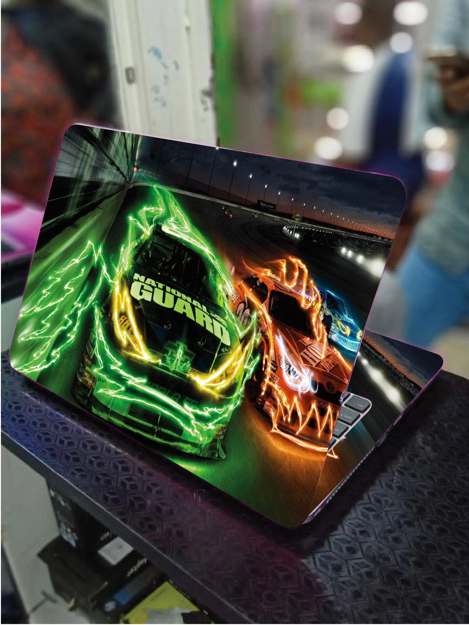 LAPTOP SKIN/COVER/STICKER ( FLAME SPORT CARS ), for Laptop size 11" 13.3" 14" 15" 15.4" 15.6 Universal Vinyl Skin Sticker Cover.