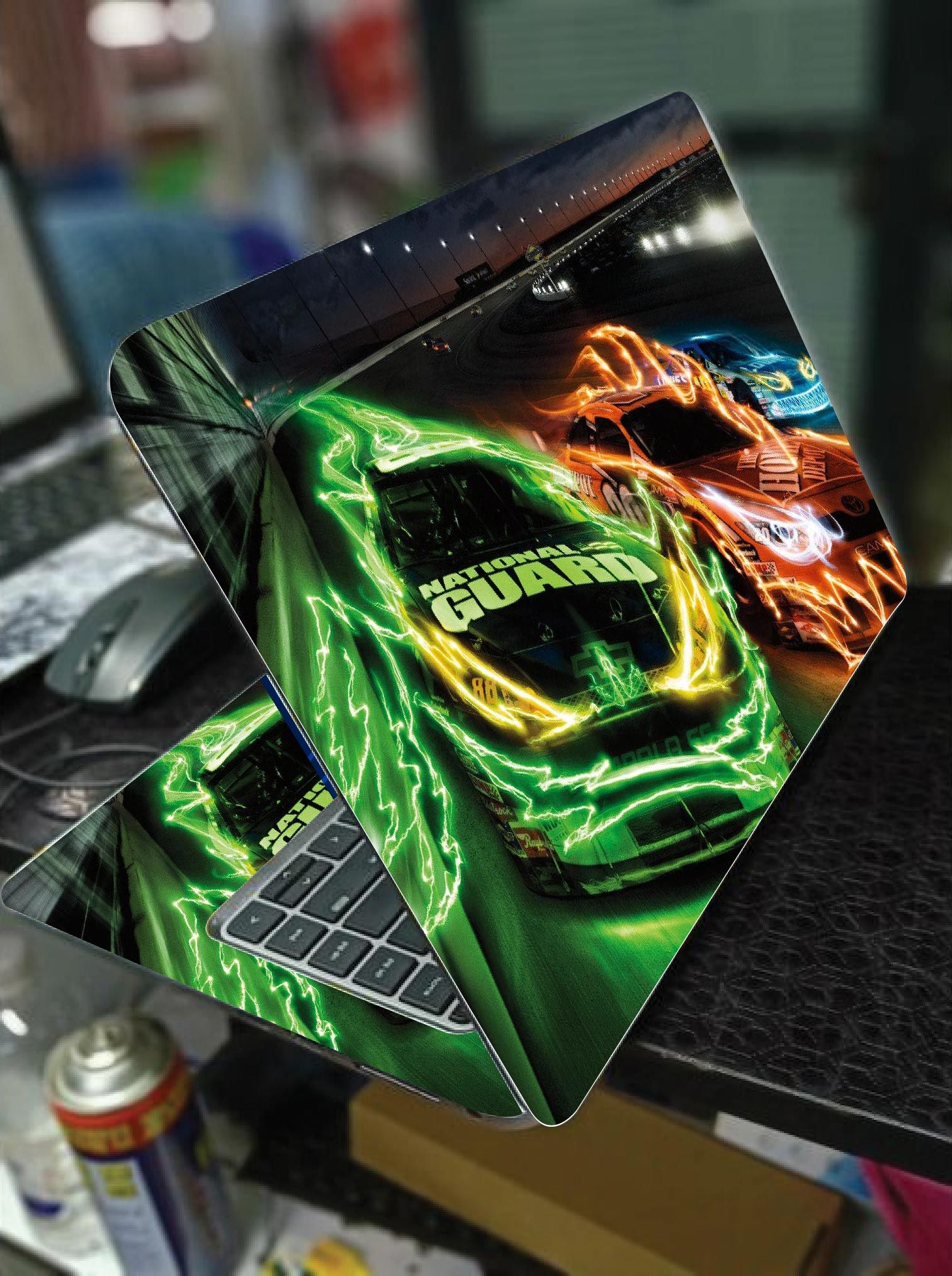 LAPTOP SKIN/COVER/STICKER ( FLAME SPORT CARS ), for Laptop size 11" 13.3" 14" 15" 15.4" 15.6 Universal Vinyl Skin Sticker Cover.