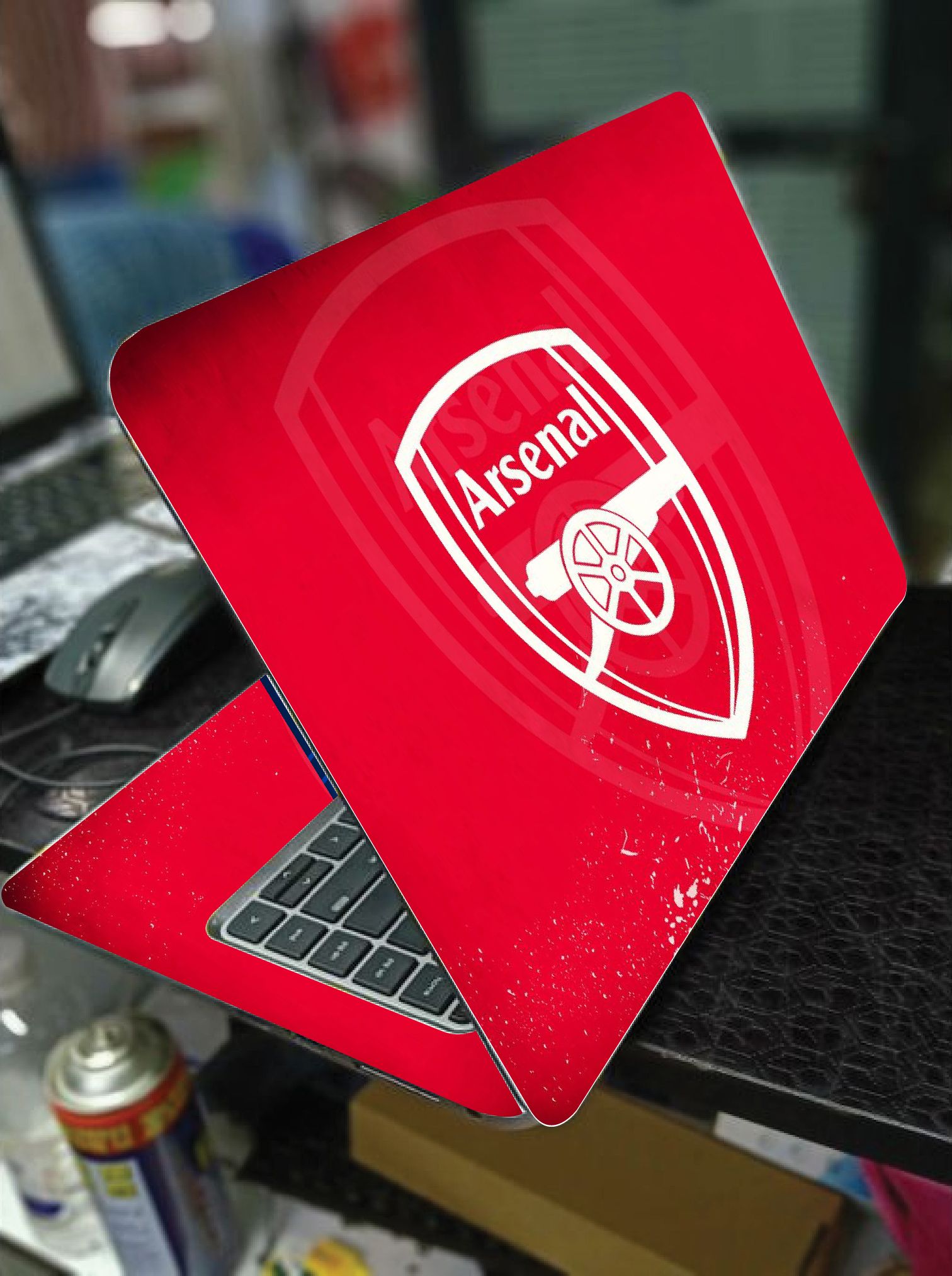 LAPTOP SKIN/COVER/STICKER (ARSENAL), for Laptop size 11" 13.3" 14" 15" 15.4" 15.6 Universal Vinyl Skin Sticker Cover.