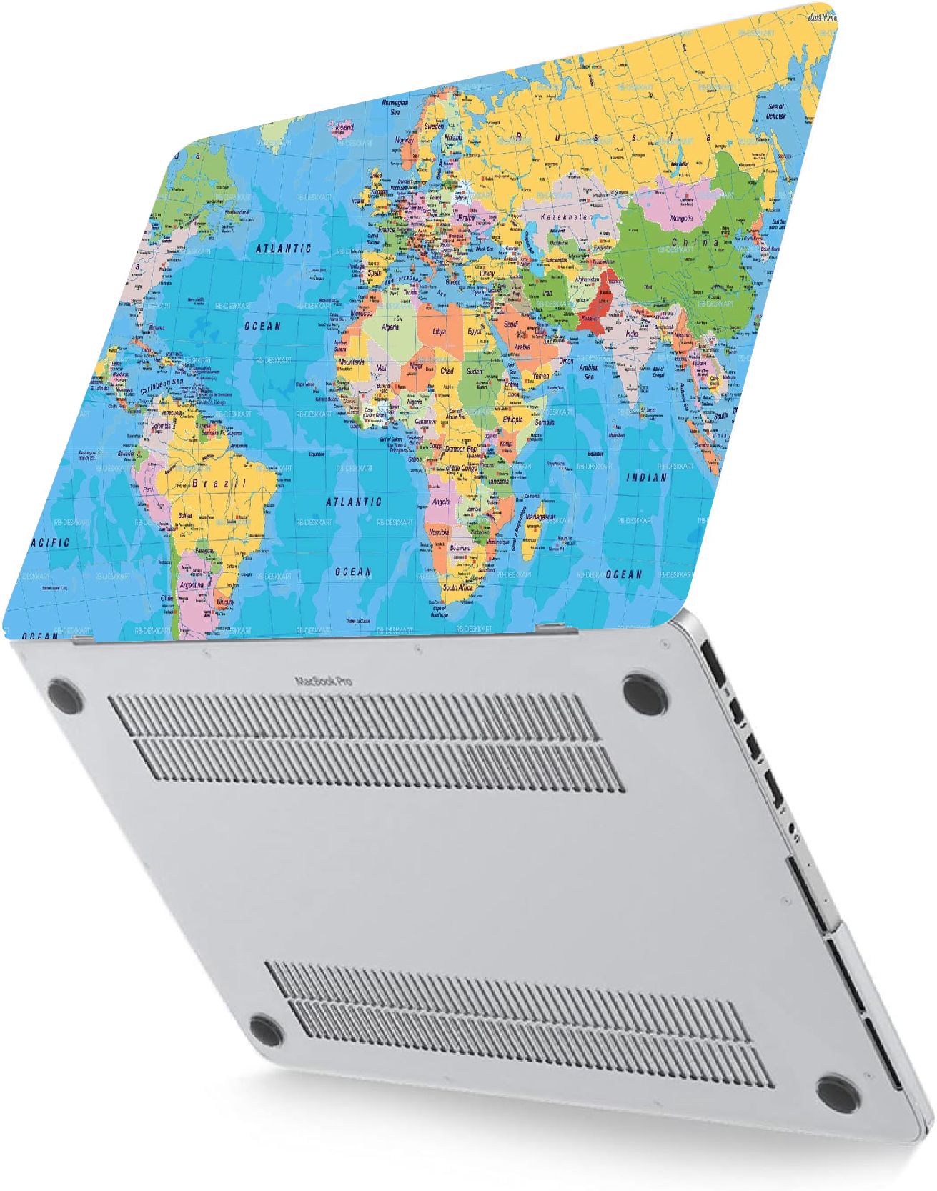 LAPTOP SKIN/COVER/STICKER (BLUE MAP), for Laptop size 11" 13.3" 14" 15" 15.4" 15.6 Universal Vinyl Skin Sticker Cover.