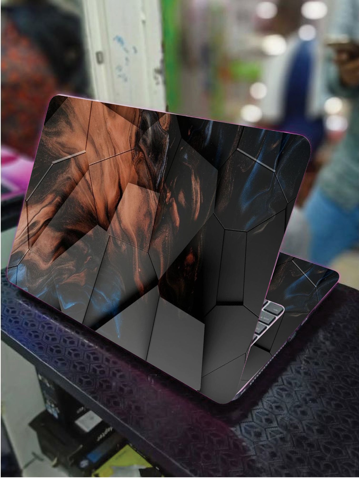 LAPTOP SKIN/COVER/STICKER (3D STONE ART), for Laptop size 11" 13.3" 14" 15" 15.4" 15.6 Universal Vinyl Skin Sticker Cover.