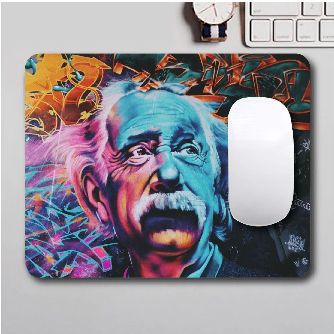 CUSTOMIZED ANTI-SKID MOUSE PAD (EINSTEN).