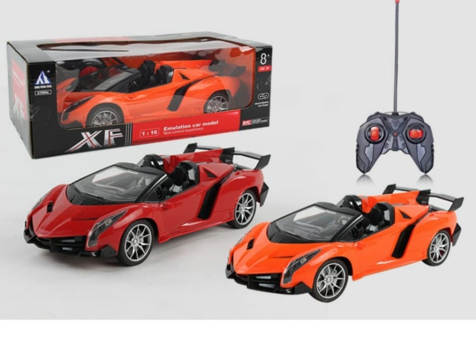 qualiity emullation car model for Children Kids RC Remote Control Car Battery Powered, orange