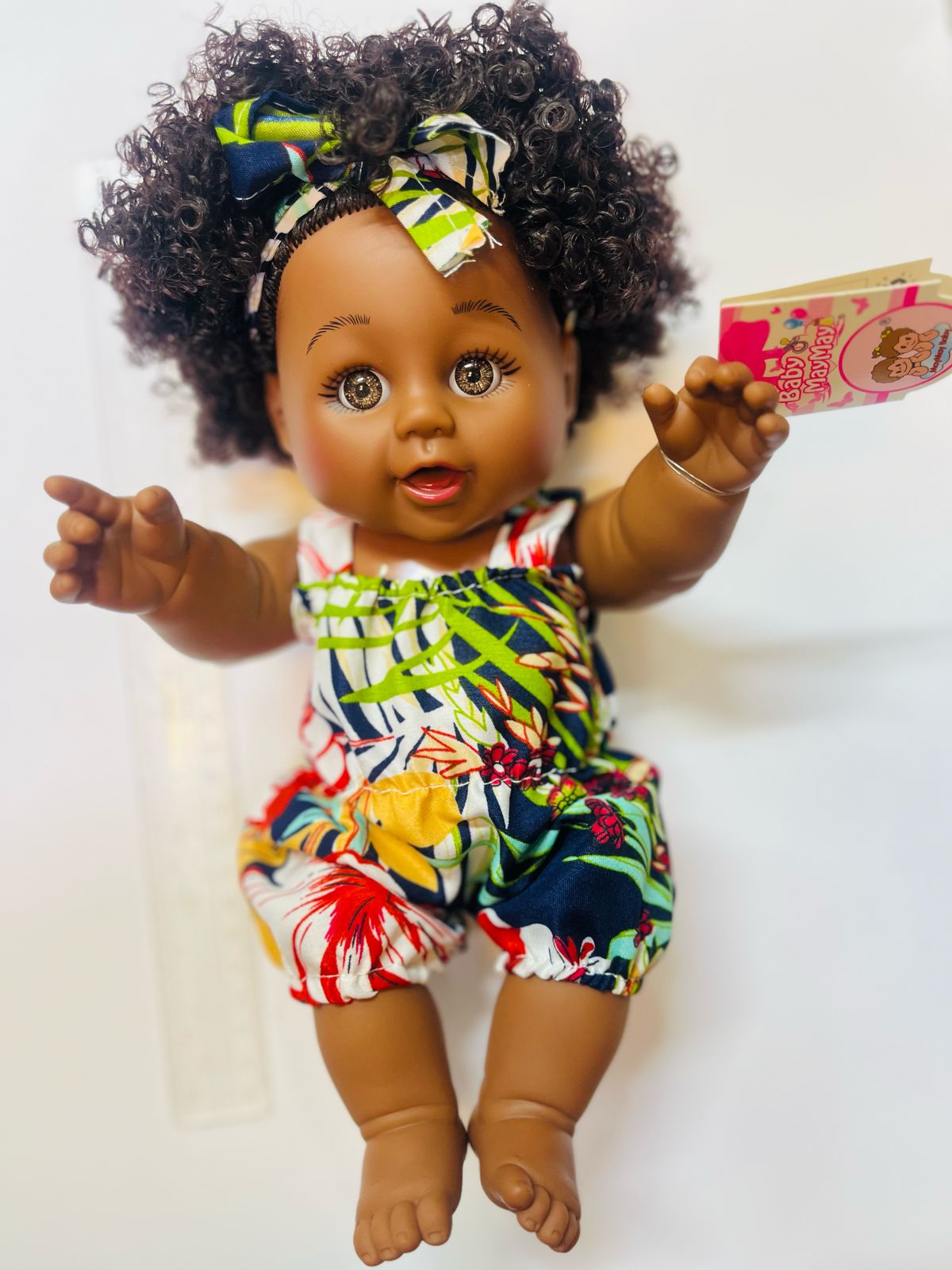 Girl Full Body Silicone Vinyl Doll Painted Baby Doll With Rooted Hair For Kid's- African doll