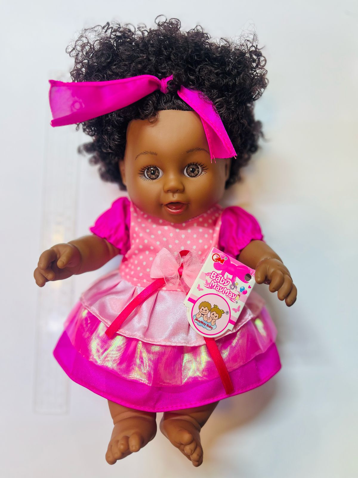 Girl Full Body Silicone Vinyl Doll Painted Baby Doll With Rooted Hair For Kid's- African doll