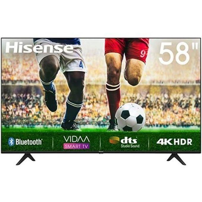 Hisense 58 INCH Smart 4k UHD Frameless TV - Black, YOUTUBE,NETFLIX, BLUETOOTH