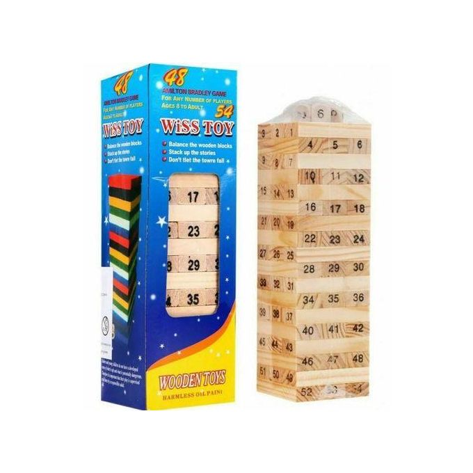 WOODEN BLOCK JENGA YARD PULL AND STUCK