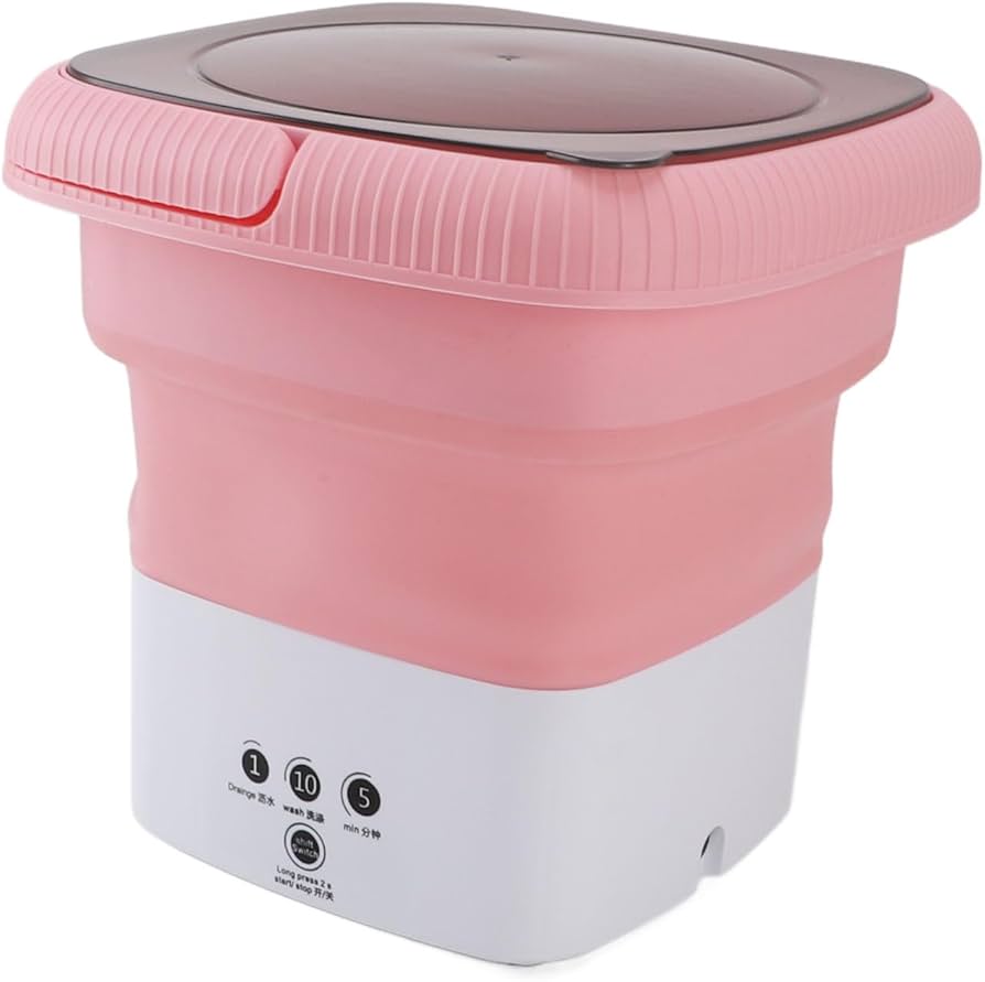 Foldable Washing Machine Mini Washer Small Portable Washer for Apartment RV Travel Dormitories Hotel