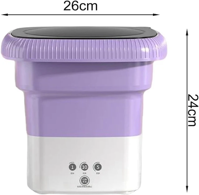 Foldable Washing Machine Mini Washer Small Portable Washer for Apartment RV Travel Dormitories Hotel