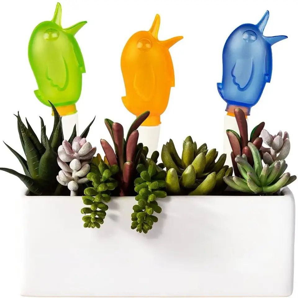 Garden Automatic Watering Tool Cute Birds Indoor Drip Irrigation Watering Device Bird Shape for Houseplant Indoor Household, 3pcs