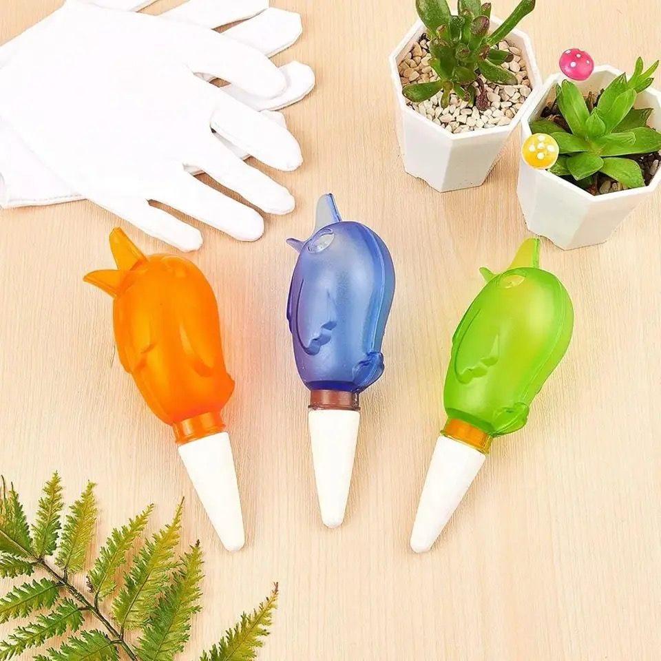 Garden Automatic Watering Tool Cute Birds Indoor Drip Irrigation Watering Device Bird Shape for Houseplant Indoor Household, 3pcs
