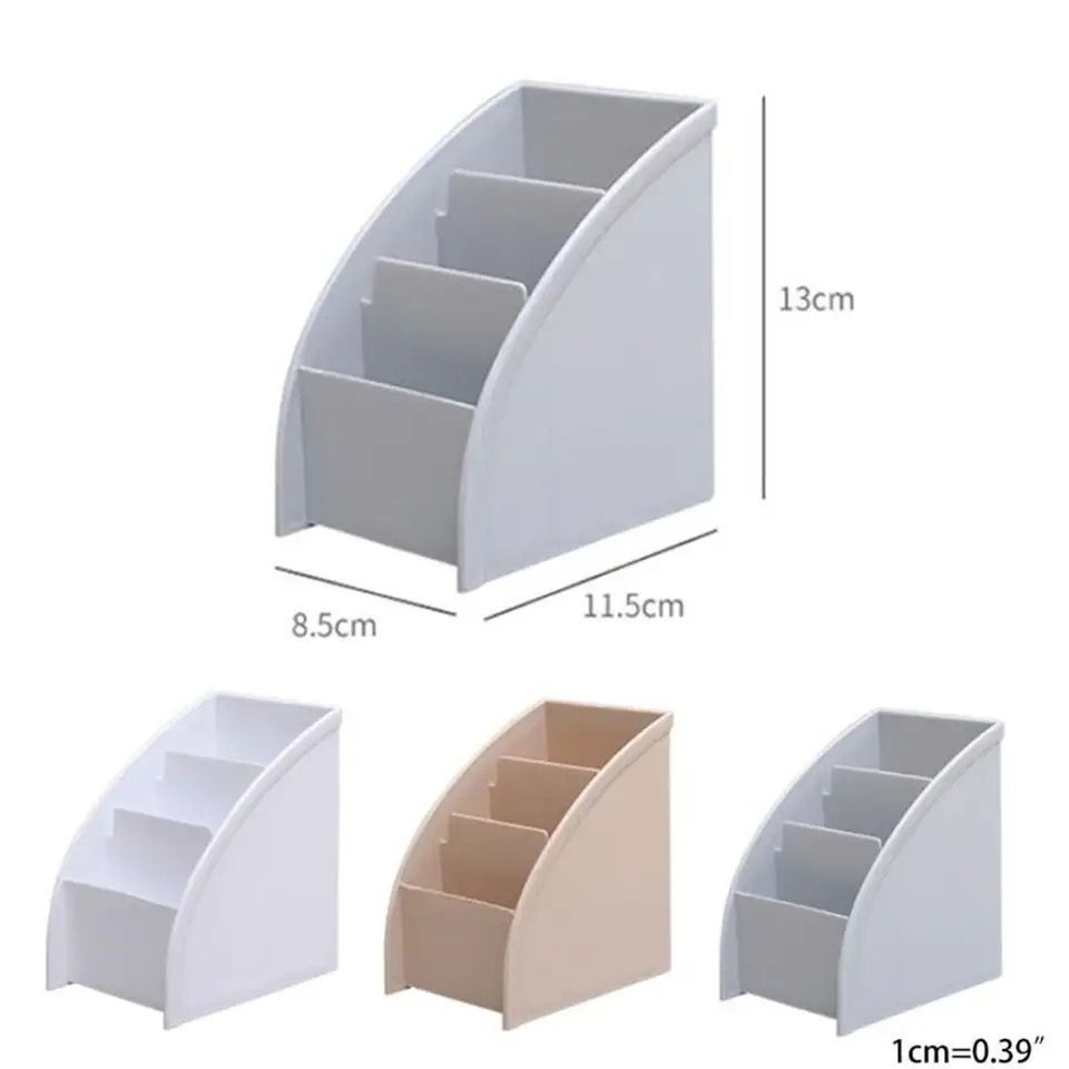 Plastic TV Remote Control Storage Holder Mobile Phone Holder Stand Washable Home Office Storage Boxes Desktop Storage Case