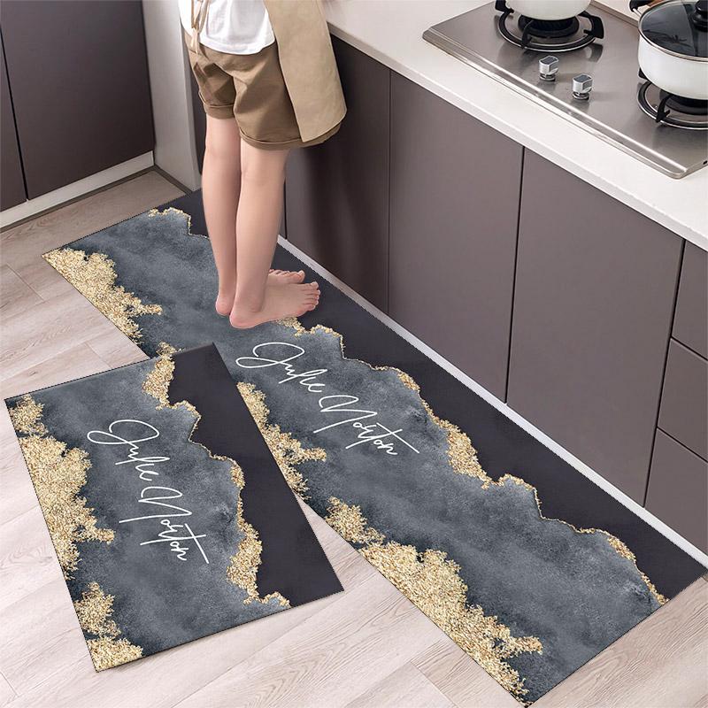 2pcs Modern Anti-slip Kitchen Mats
