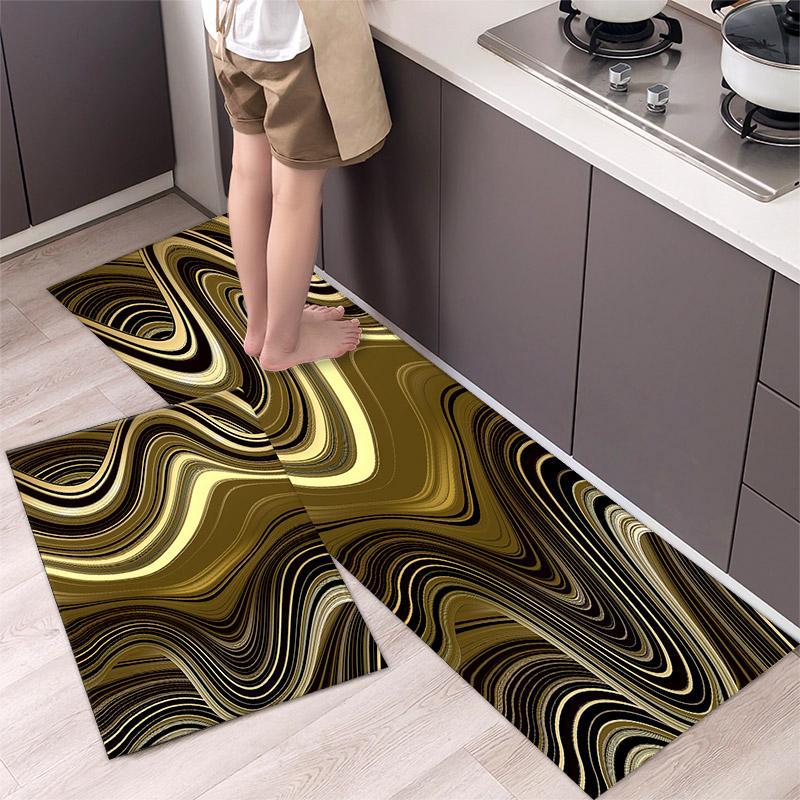2pcs Modern Anti-slip Kitchen Mats