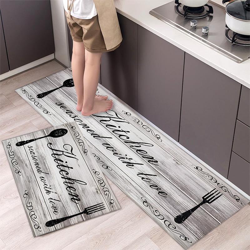 2pcs Modern Anti-slip Kitchen Mats
