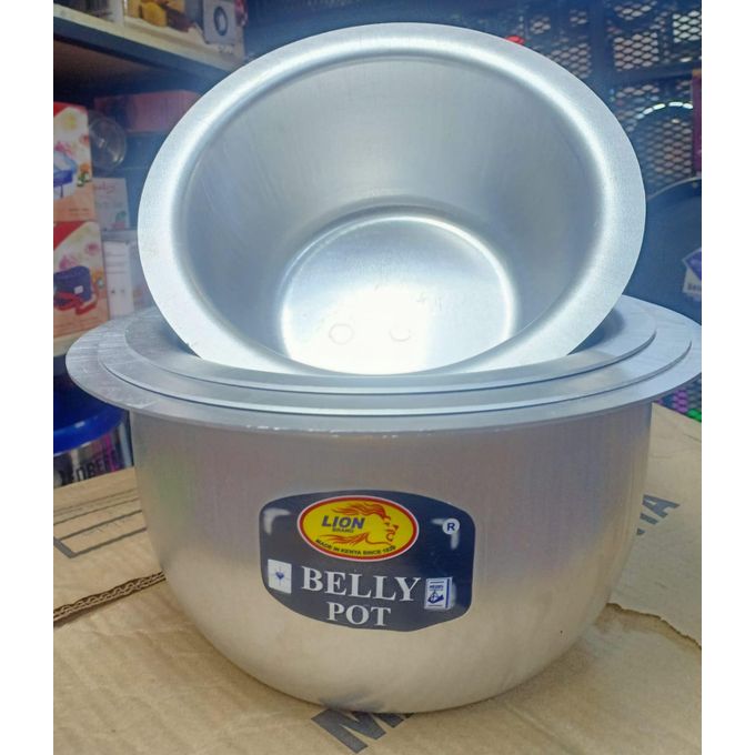 Heavy Duty 4Pcs Set Of Stainless Aluminum Sufuria No Lids