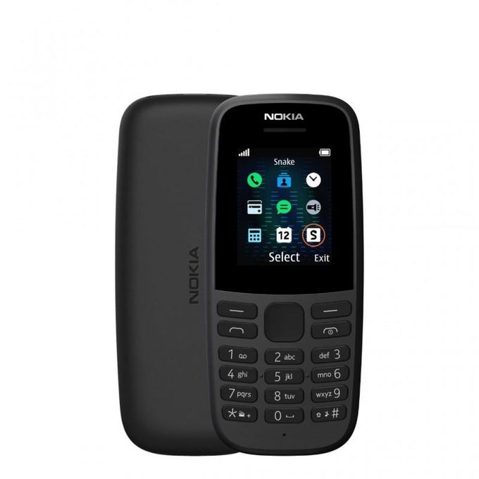 Nokia 105, 1.77" screen, Dual SIM, Feature phone with FM and Torch