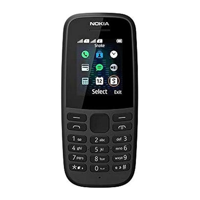Nokia 105, 1.77" screen, Dual SIM, Feature phone with FM and Torch