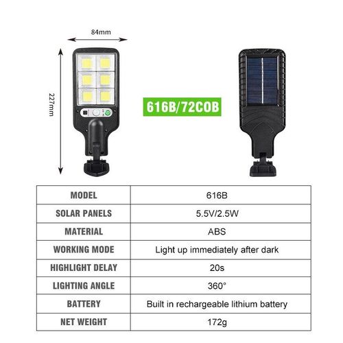 Solar Light Super Bright Solar Outdoor Led Courtyard Wall Lamp Human Body Induction Garden Terrace Garage Door Street Lamp
