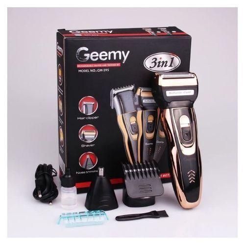 Geemy 3-in-1 Rechargeable Electric Shaving Machine – Hair, Beard, and Nose Trimmer for Men and Women