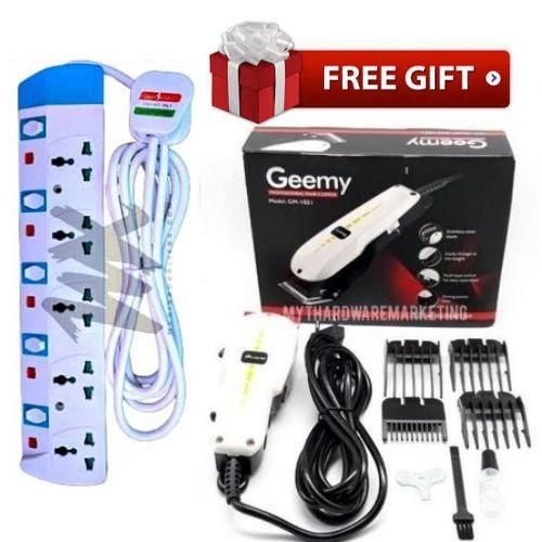 Power King King 5 Way Heavy Duty Extension Universal Ports-Travel/Office/Home/kinyozi/Saloon + Free Professional Hair Shaving Machine-Kinyozi