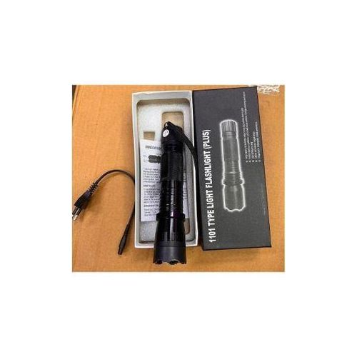 2-in-1 Rechargeable Self-Defense Stun Gun Torch – Electric Shock Device with Laser Pointer & Flashlight for Security Protection