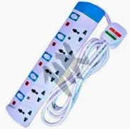 Power King Heavy Duty // 5 Way Power Extension Cable Compatible with MK Fridge Guards + FREE MK TV GUARD