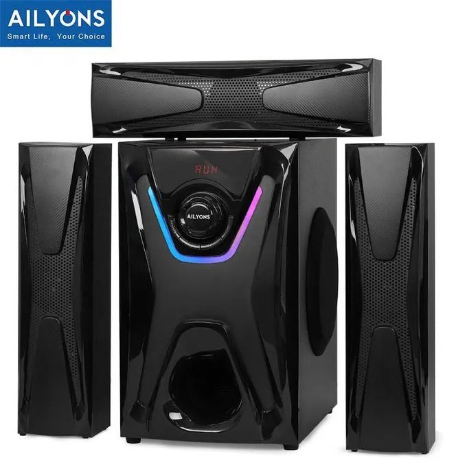 AILYONS ELP3701K 3.1CH Multimedia Speaker System woofer 18000W PMPO Black 60W+15W×3