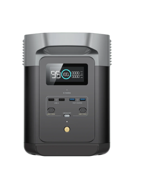 [LIMITED OFFER] EcoFlow DELTA 2 Portable Power Station 1kWh Expandable LiFePO4 Battery 1800W AC Output 2700W Surge Fast Charging Solar Generator for Home Backup and Outdoor Use