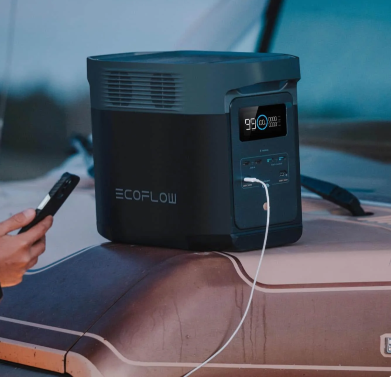 [LIMITED OFFER] EcoFlow DELTA 2 Portable Power Station 1kWh Expandable LiFePO4 Battery 1800W AC Output 2700W Surge Fast Charging Solar Generator for Home Backup and Outdoor Use