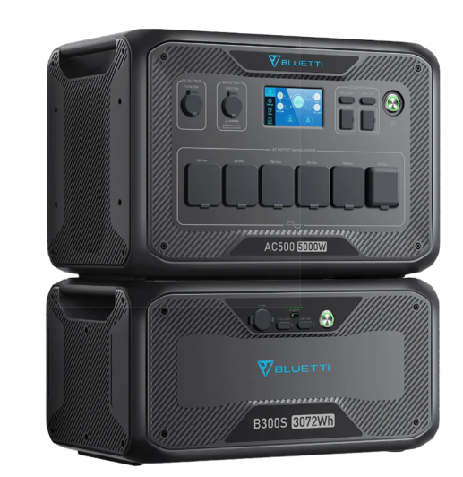 [HOT DEALS] BLUETTI AC500 & B300S Home Battery Backup 5,000W Inverter 16,384Wh Expandable LiFePO4 Battery Solar & AC Charging Off-Grid & Emergency Power Solution