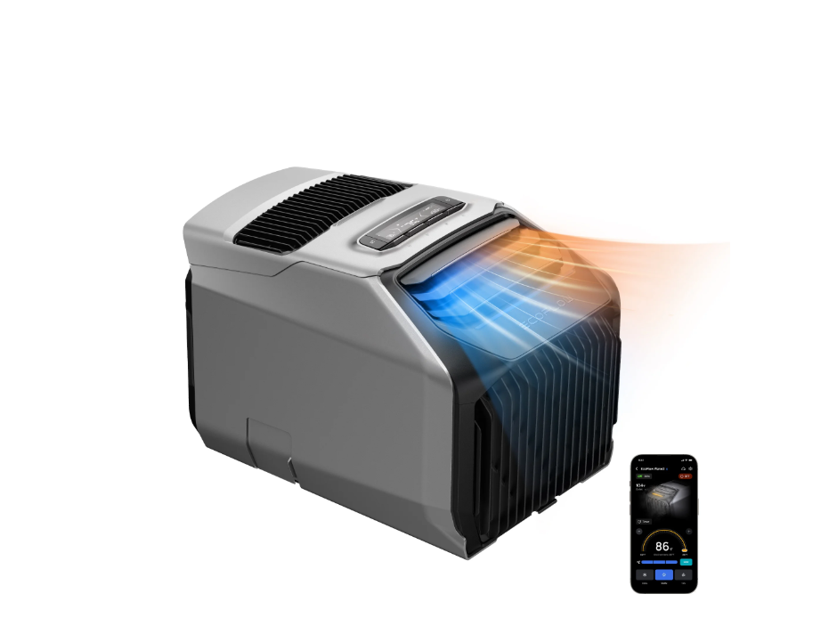 [Limited Sale] EcoFlow Wave 2 Portable Air Conditioner and Heater 5100 BTU Cooling 6100 BTU Heating Fast Cooling in 5 Mins Quiet Operation