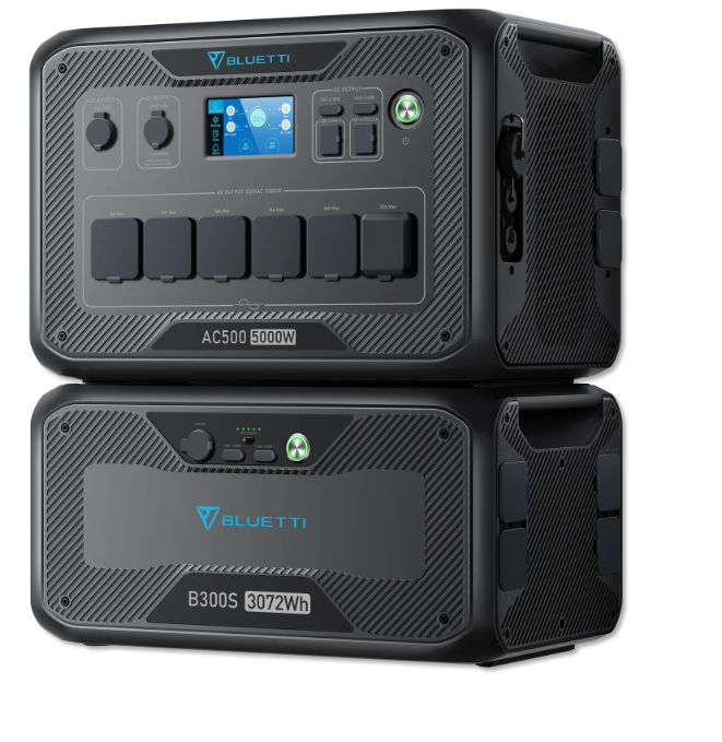 [HOT DEALS] BLUETTI AC500 & B300S Home Battery Backup 5,000W Inverter 16,384Wh Expandable LiFePO4 Battery Solar & AC Charging Off-Grid & Emergency Power Solution